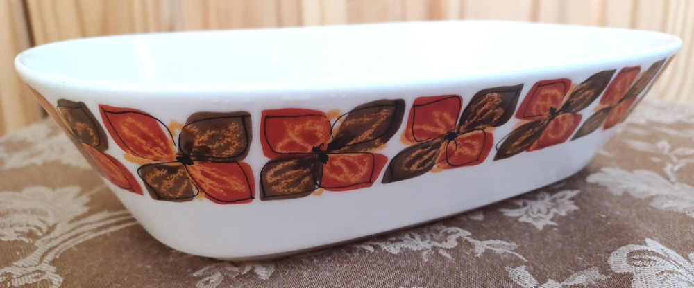 VTG Noritake Progression Southern Glow Rectangle 9x7x2 Serving Bowl MCM Brown